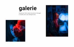Galerie S Neonovými Fotografiemi Šablony HTML5 A CSS3