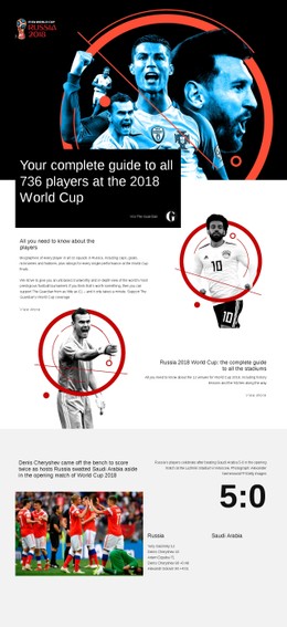 World Cup 2018 Web Hosting Template