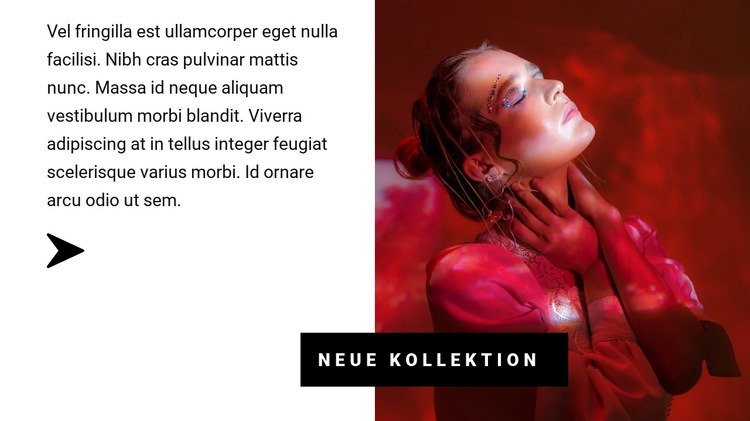 Kollektion in roten Farben Website design