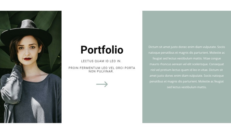 Studio Fotograf Portfolio Website-Modell