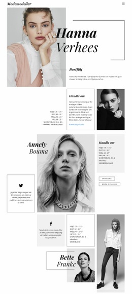 Hanna Verhees Blogg - HTML-Webbplatslayout