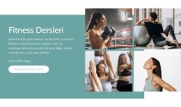 Size Yakın Fitness Dersleri Mi Arıyorsunuz - Profesyonel Tek Sayfalık Şablon
