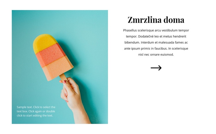 Zmrzlina doma Šablona CSS