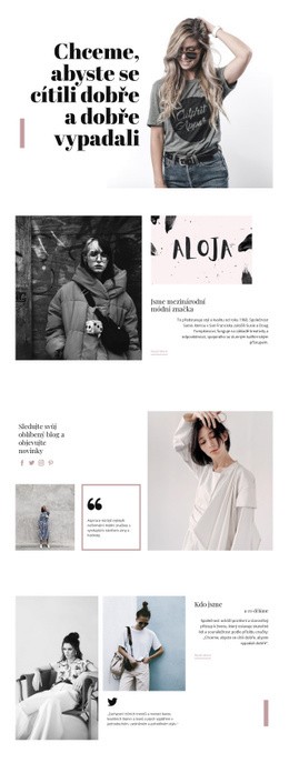 Móda a krása HTML Šablony