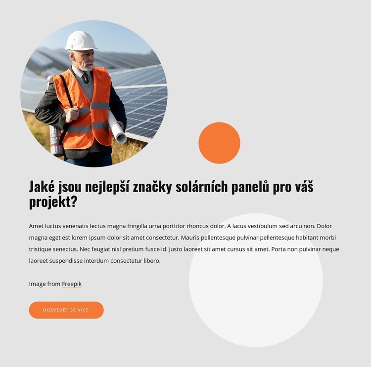 Vysoce kvalitní solární panely Téma WordPress