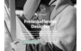 Hochrangiger Designer HTML-CSS-Websitevorlage