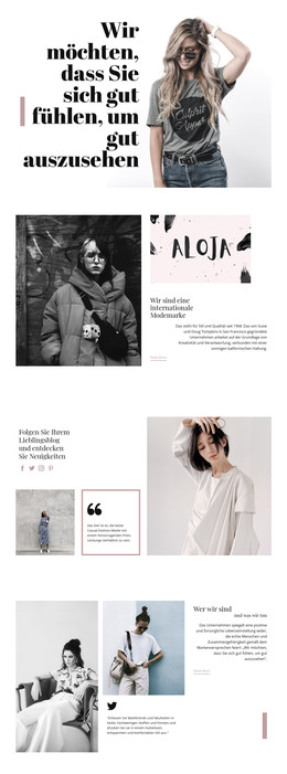 Mode & Schönheit Vorlagen