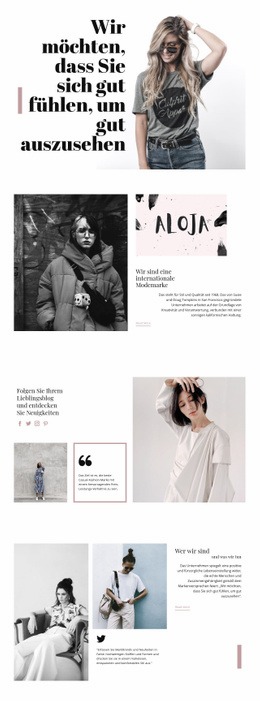 Mode & Schönheit Website-Designs