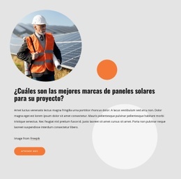 Paneles Solares De Alta Calidad - Drag And Drop HTML Builder