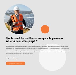 Panneaux Solaires De Haute Qualité – Téléchargement Du Modèle HTML