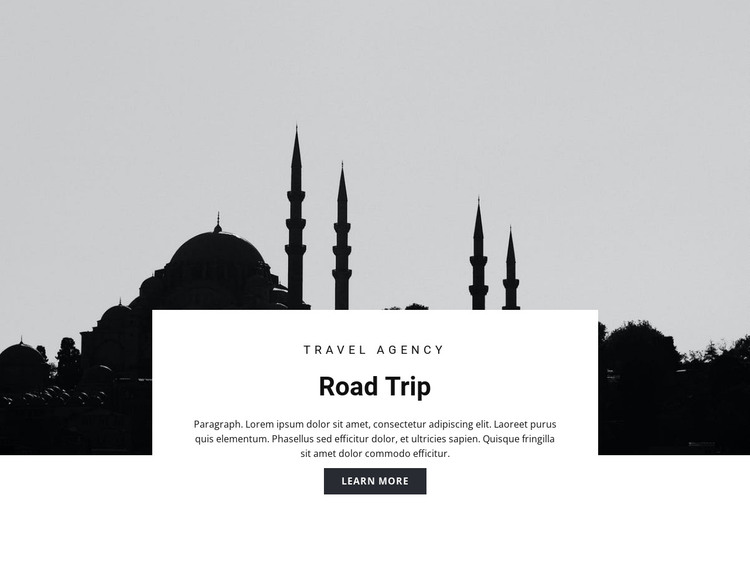 Travel to Eastern countries HTML Template