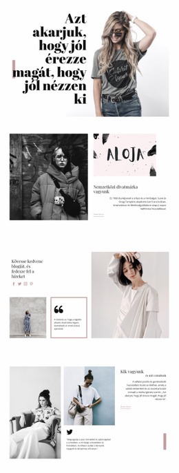 Divat és szépség WordPress Témák