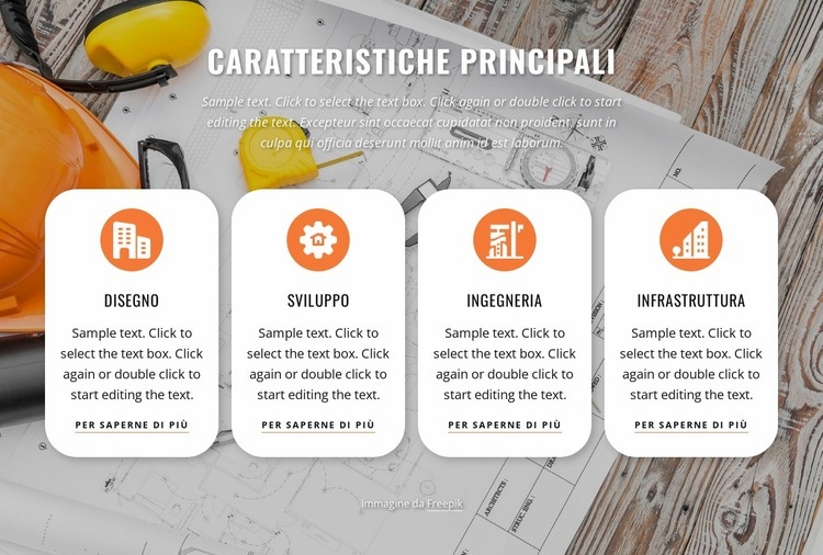 Si concentra sulla gestione della costruzione Costruttore di siti web HTML