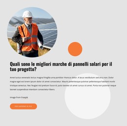 Pannelli Solari Di Alta Qualità Modello HTML