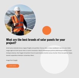 High-Quality Solar Panels - Frontend Editor