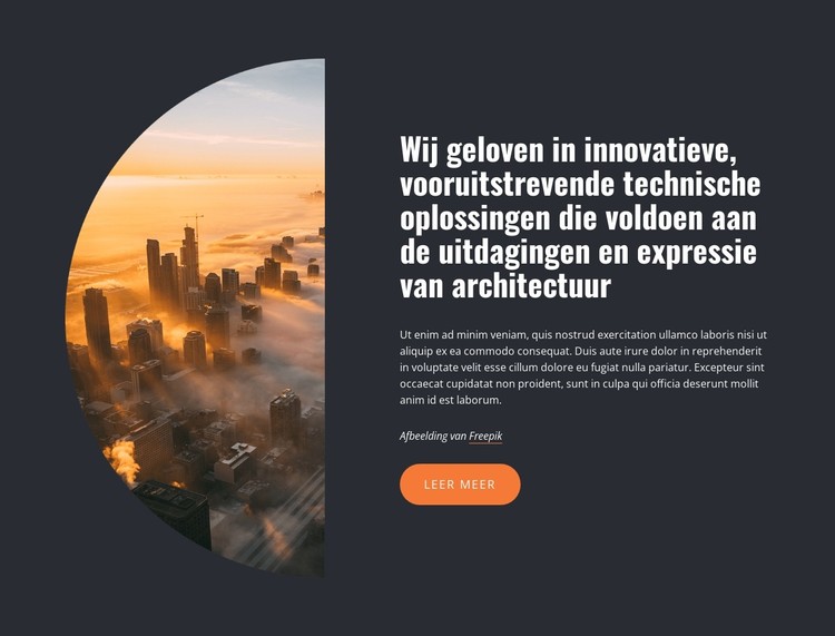 Wij geloven in innovatieve techniek CSS-sjabloon