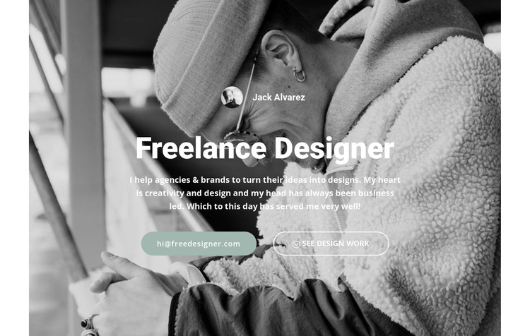 High level designer One Page Template