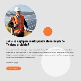 Wysokiej Jakości Panele Słoneczne Szablon