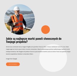 Wysokiej Jakości Panele Słoneczne Szablon CSS