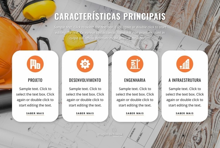 Foco na gestão da construção Construtor de sites HTML