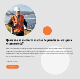 Painéis Solares De Alta Qualidade Design Do Site