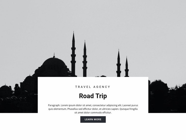 Travel to Eastern countries Squarespace Template Alternative