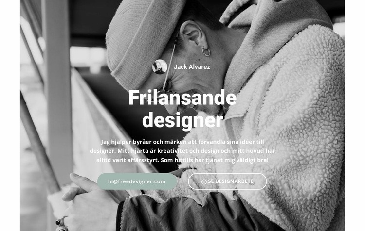 Designer på hög nivå HTML-mall