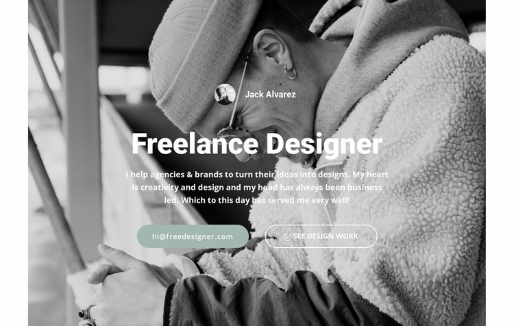 High level designer Website Mockup