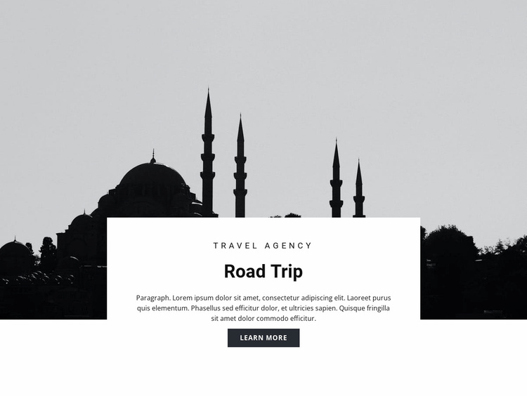 Travel to Eastern countries Website Template