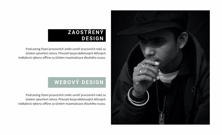 Pokyny ve webovém designu Šablona CSS