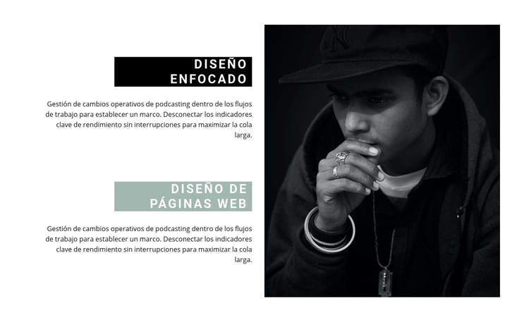 Direcciones en diseño web Plantilla de sitio web