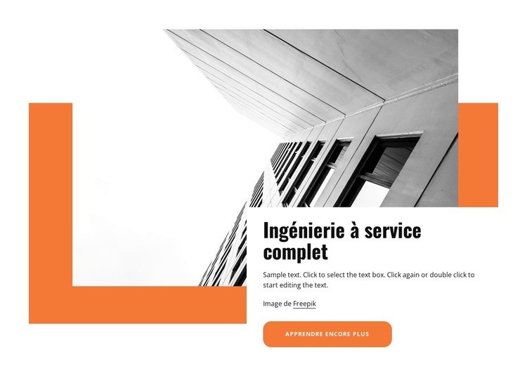 Ingénierie à service complet Modèle HTML5