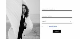 Contacts Of Our Fashion Studio - Responsive Homepage Design