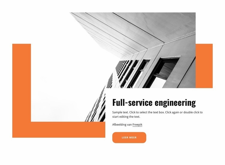Full-service techniek Html Website Builder