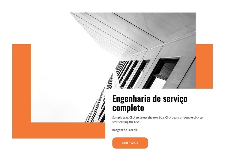 Engenharia de serviço completo Design do site