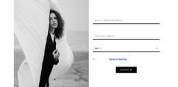 Fantastisk Webbdesign För Kontakter I Vår Modestudio