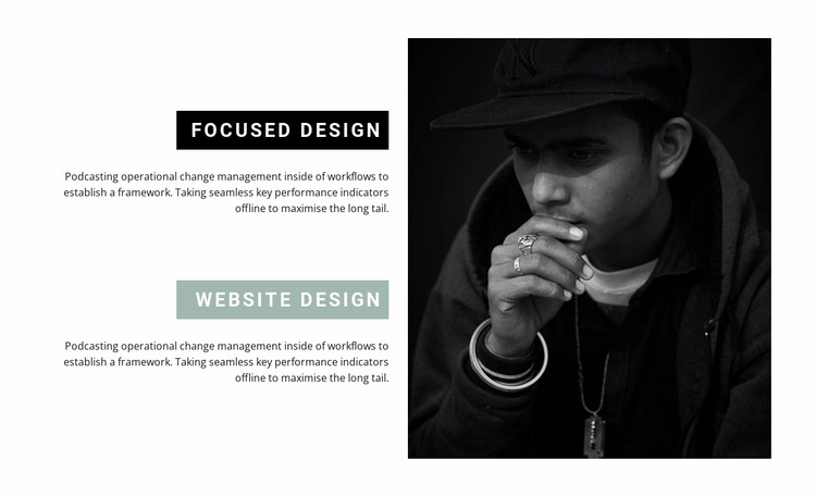 Directions in web design Website Mockup