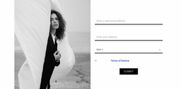 Contacts Of Our Fashion Studio - Landing Page Designer