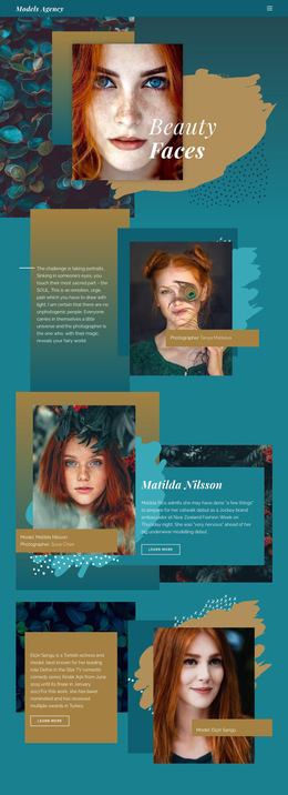 Faces Of Modern Fashion HTML5 Template