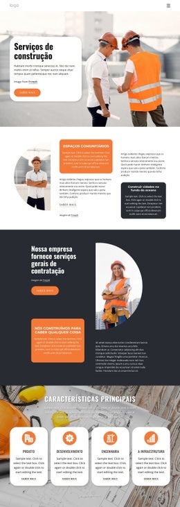 Empresa Multidisciplinar De Engenharia Civil - HTML5 Website Builder