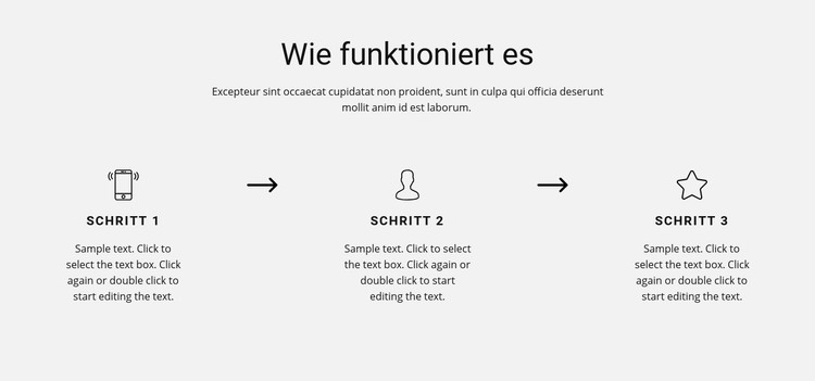 Schritt für Schritt arbeiten CSS-Vorlage