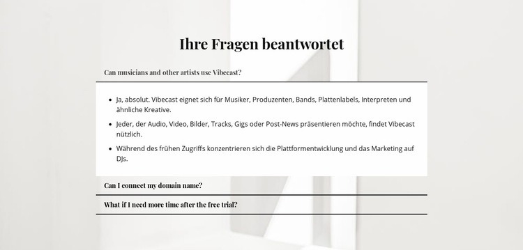 Antworten auf wichtige Fragen Website design