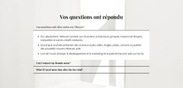 Une Conception De Site Web Exclusive Pour Réponses Aux Questions Importantes