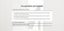 Réponses Aux Questions Importantes