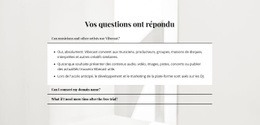 Réponses Aux Questions Importantes - HTML Builder Online