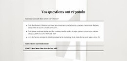 Réponses Aux Questions Importantes - Inspiration Pour Une Maquette De Site Web
