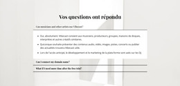 Réponses Aux Questions Importantes