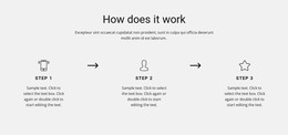 Work Step By Step - HTML And CSS Template