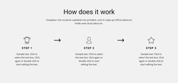 Work step by step - HTML5 Template by Nicepage