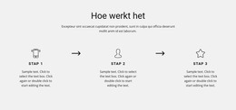 Werk Stap Voor Stap - HTML- En CSS-Sjabloon